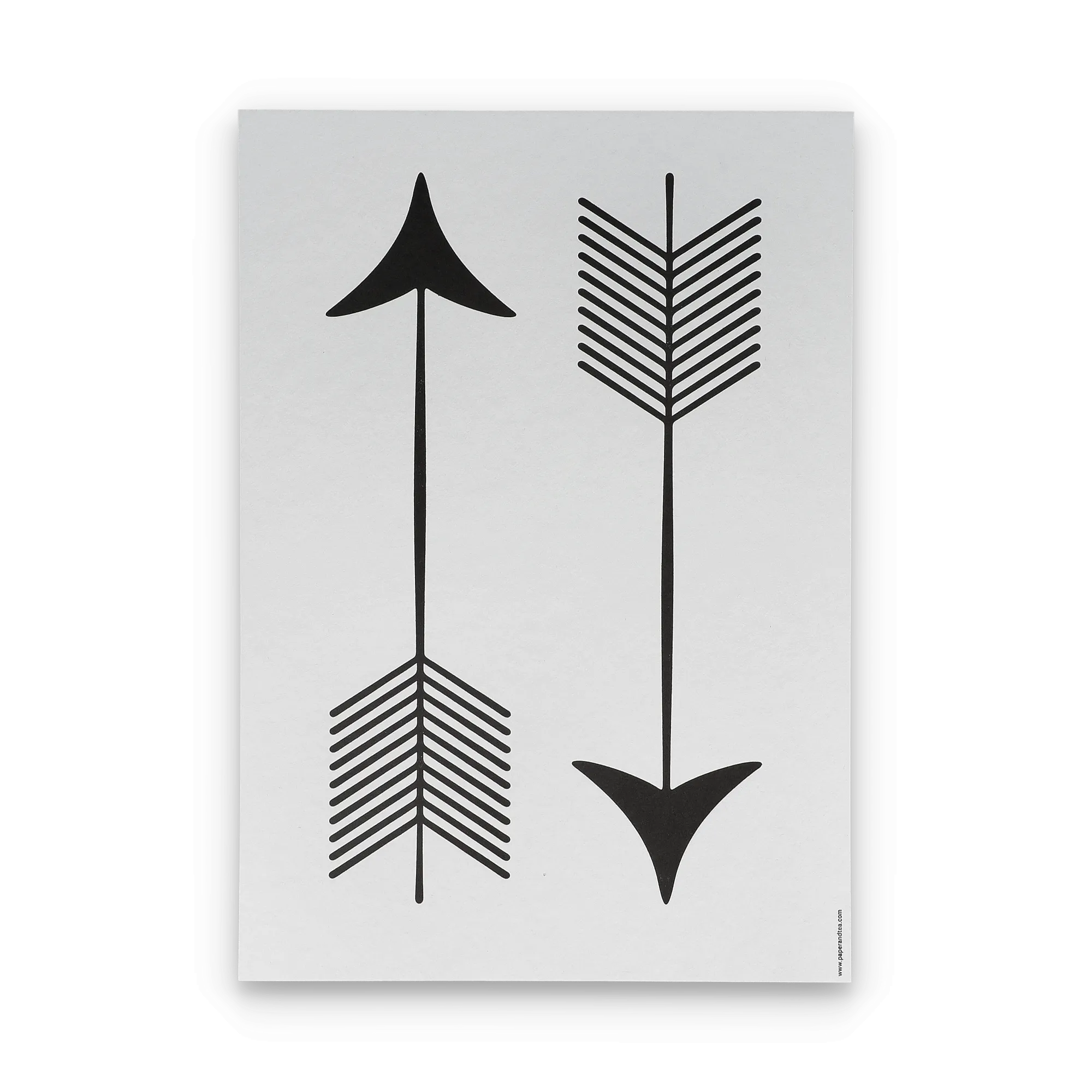 Art Print A4 Origin Typo Arrows