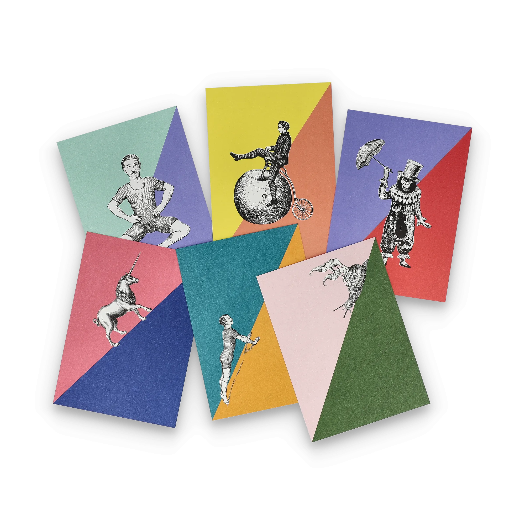 Greeting & Birthday Card Greeting Cards Masterblend Colorblocking Set of 6