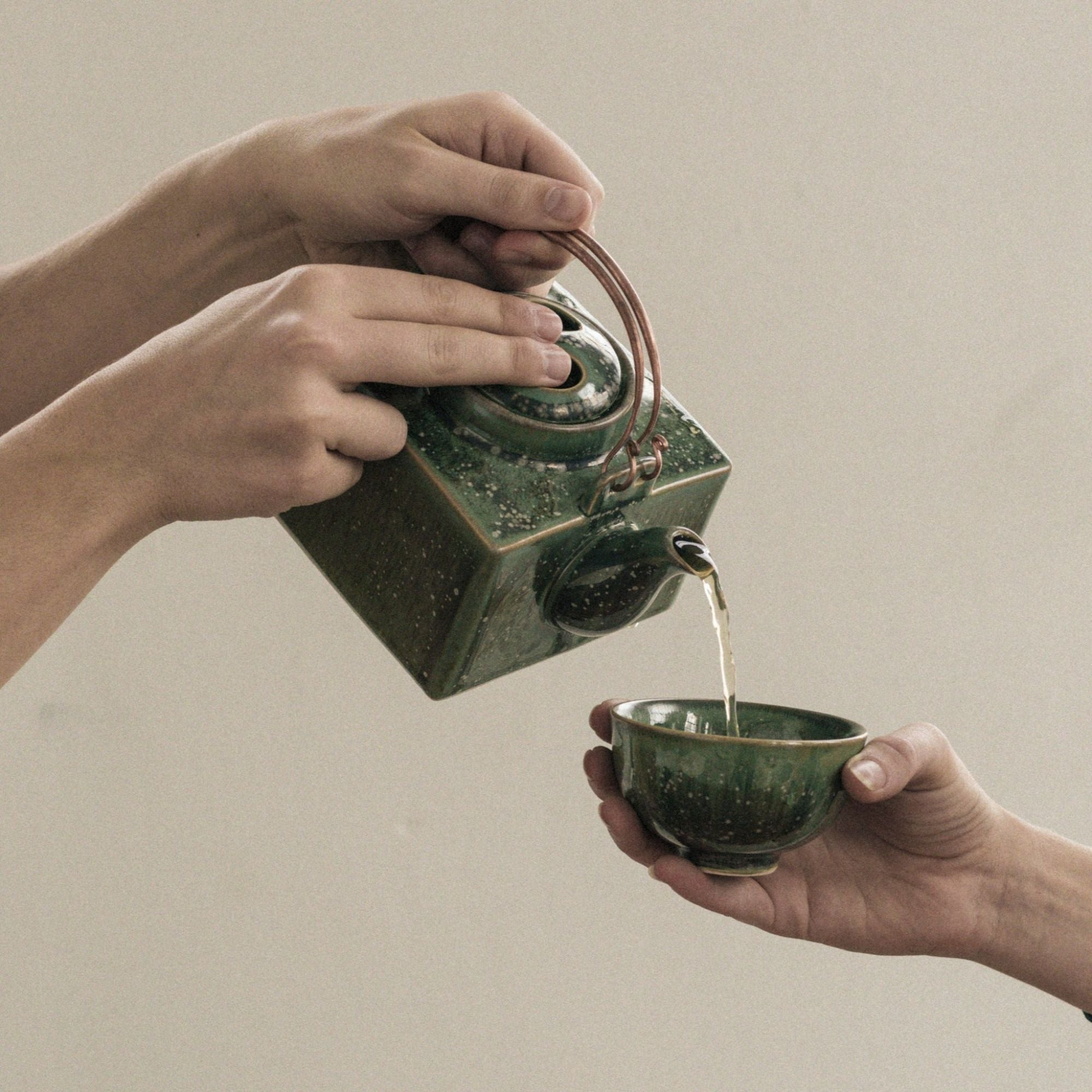 Tea Pot Jade Square Teapot