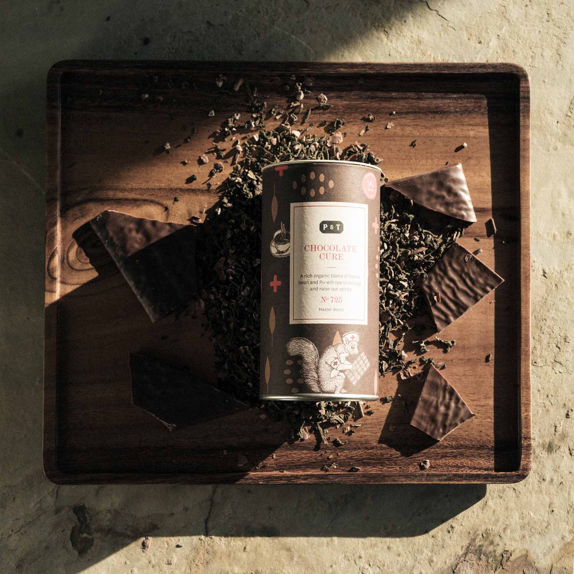 Blended Pu Erh Tea Chocolate Cure